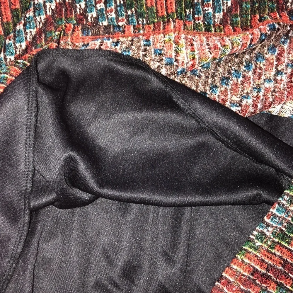 Auditions size large one shoulder chevron dress